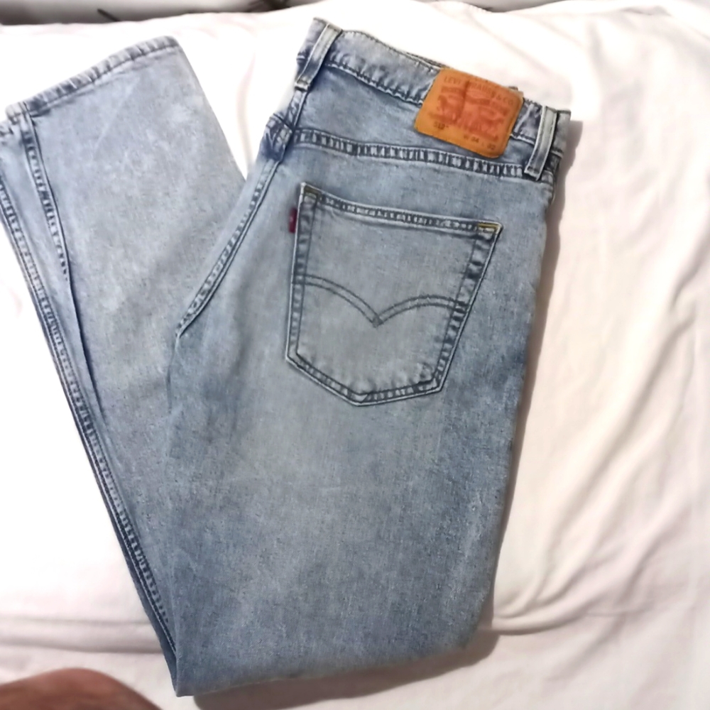 Mens Levi Original Blue Jeans 34Waist 32What Ever L Stands For